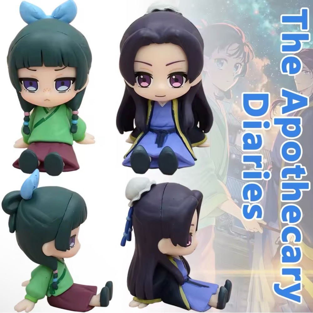 Anime The Apothecary Diaries Manga Figures x2 NEW Toys Decor Games Jinshi MaoMao